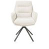 Mia, chaise a accoudoirs - pivotante - pietement graphite - tissu Livigno - Henders and Hazel
