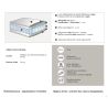 Matelas ressorts ensachés HYPNOS LATEX - profondeur 190 cm - H 24 cm