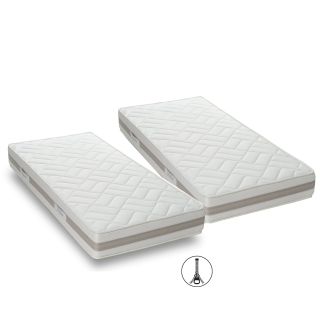 Matelas DUO ORION HR - avec fermeture éclair - H 22 cm