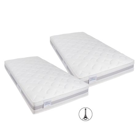 Matelas DUO MORPHÉE HR - avec fermeture éclair - H 26 cm