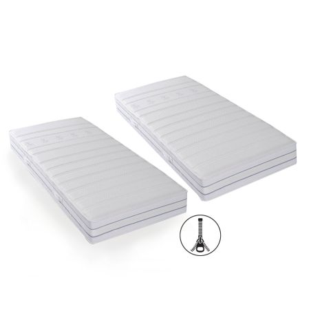 Matelas DUO HYPNOS VISCO - avec fermeture éclair - H 24 cm
