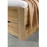 Lit futon ARAMIS 180 x 200 cm en décor chêne sonoma avec tête de lit et 4 tiroirs