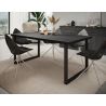 Table 210 cm GABRIEL DARK en décor chêne noir