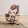 Fauteuil relax électrique en cuir S-LOUNGER 7363 avec 3 moteurs et fonction releveur de la marque HIMOLLA
