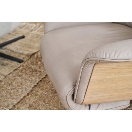 Fauteuil relax électrique en cuir S-LOUNGER 7363 avec 3 moteurs et fonction cardio de la marque HIMOLLA