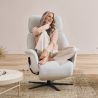 Fauteuil relax électrique en cuir S-LOUNGER 7362 avec 2 moteurs de la marque HIMOLLA