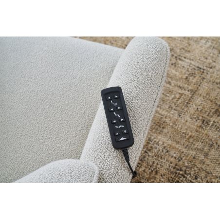 Fauteuil relax électrique en cuir S-LOUNGER 7362 avec 2 moteurs de la marque HIMOLLA