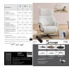 Fauteuil relax électrique en tissu S-LOUNGER 7362 avec 4 moteurs, fonction cardio et releveur de la marque HIMOLLA