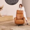 Fauteuil relax manuel en cuir QUARTETT JOKER 9361 de la marque HIMOLLA