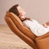 Fauteuil relax électrique en cuir QUARTETT JOKER 9361 avec fonction massage de la marque HIMOLLA