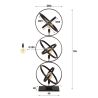 Lampadaire CLOVIS de style industriel avec 3 ampoule incluses