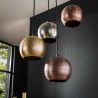Suspension NARCISSE de style industriel avec 6 ampoule incluses