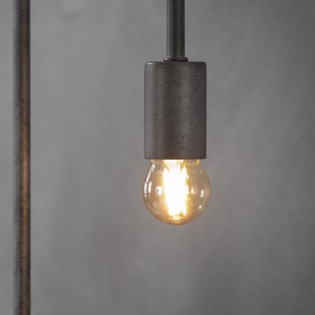 Suspension NARCISSE de style industriel avec 6 ampoule incluses