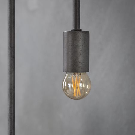 Suspension NARCISSE de style industriel avec 6 ampoule incluses