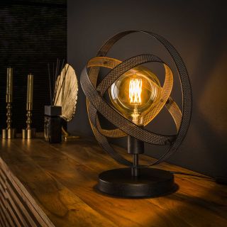 Lampe de table KORELL de style industriel avec 1 ampoule incluse