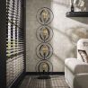 Lampadaire TOBIAS de style industriel avec 4 ampoules incluses