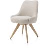 Rocco, chaise - pivotante - chene naturel - confort ressorts - tissu Brioni - Henders and Hazel