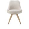 Rocco, chaise - pivotante - chene naturel - confort ressorts - tissu Brioni - Henders and Hazel