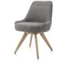 Rocco, chaise - pivotante - chene naturel - confort ressorts - tissu Brioni - Henders and Hazel