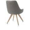 Rocco, chaise - pivotante - chene naturel - confort ressorts - tissu Brioni - Henders and Hazel