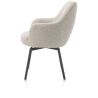 Rocco, chaise a accoudoirs - pivotante - confort ressorts - graphite - tissu Brioni - Henders and Hazel