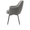 Rocco, chaise a accoudoirs - pivotante - confort ressorts - graphite - tissu Brioni - Henders and Hazel