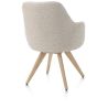Rocco, chaise a accoudoirs - pivotante - chene naturel - confort ressorts - tissu Brioni - Henders and Hazel