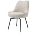 Rocco, chaise - pivotante - graphite - confort ressorts - tissu Brioni - Henders and Hazel