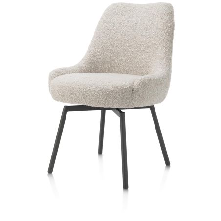 Rocco, chaise - pivotante - graphite - confort ressorts - tissu Brioni - Henders and Hazel