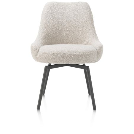 Rocco, chaise - pivotante - graphite - confort ressorts - tissu Brioni - Henders and Hazel
