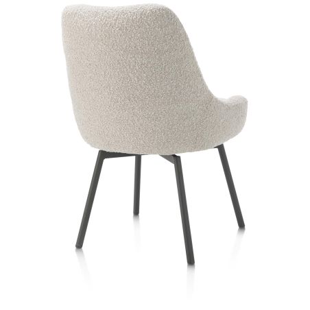 Rocco, chaise - pivotante - graphite - confort ressorts - tissu Brioni - Henders and Hazel