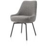 Rocco, chaise - pivotante - graphite - confort ressorts - tissu Brioni - Henders and Hazel
