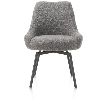 Rocco, chaise - pivotante - graphite - confort ressorts - tissu Brioni - Henders and Hazel