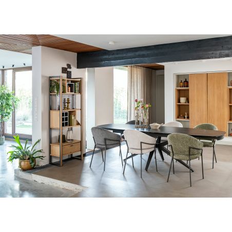 Lazio, table a rallonge 140 x 100 cm (+ 2 x 35 cm.) - Henders and Hazel
