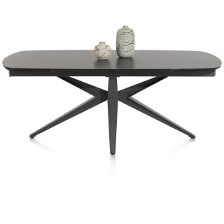 Lazio, table a rallonge 200 x 100 cm (+ 2 x 40 cm.) - Henders and Hazel