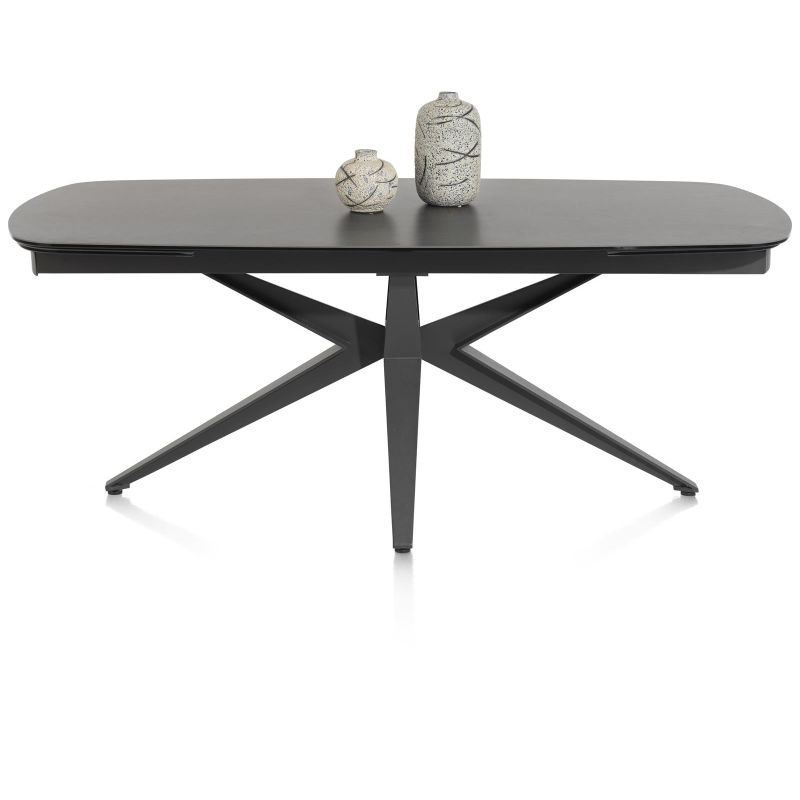 Lazio, table a rallonge 200 x 100 cm (+ 2 x 40 cm.) - Henders and Hazel