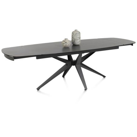 Lazio, table a rallonge 200 x 100 cm (+ 2 x 40 cm.) - Henders and Hazel