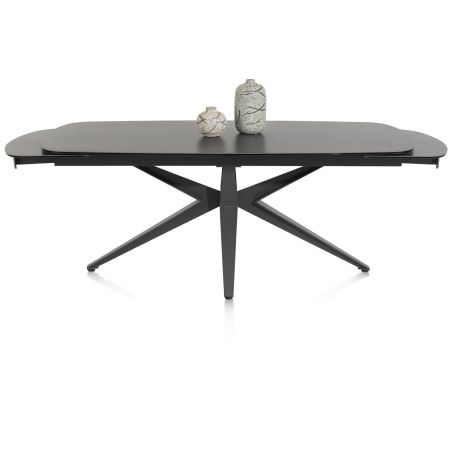 Lazio, table a rallonge 200 x 100 cm (+ 2 x 40 cm.) - Henders and Hazel