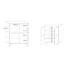 Meuble bar 4 portes MAJORQUE 106 cm