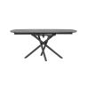Preston, table a rallonge 120 (+ 2 x 30) x 90 cm - pied central - ceramique sur verre - Henders and Hazel