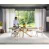 Shimla, table 210 x 120 cm - pieds bois - Henders and Hazel