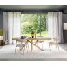 Shimla, table 270 x 120 cm - pieds bois - Henders and Hazel