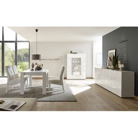 Buffet 4 portes CARO BLANC 241 cm