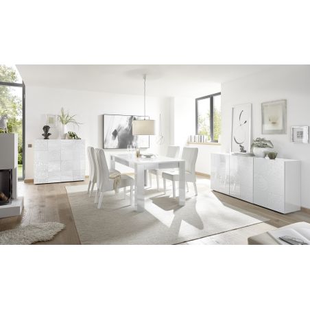 Buffet 3 portes CARO BLANC 181 cm