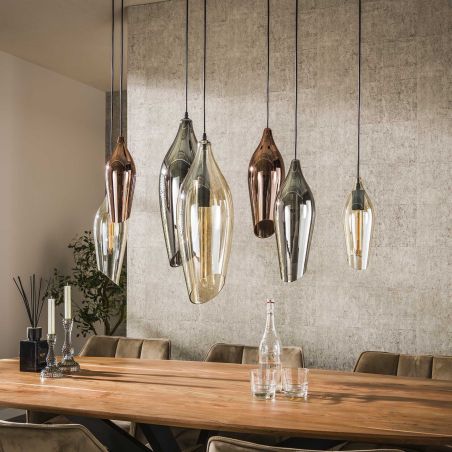 Suspension COCOON avec 7 ampoules incluses