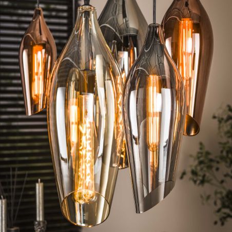 Suspension COCOON avec 7 ampoules incluses