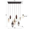 Suspension COCOON avec 7 ampoules incluses