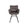 Chaise avec accoudoirs MARKO en tissu - 3 coloris possibles