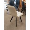 Chaise ANTONIO en tissu anthracite ou beige