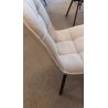 Chaise ANTONIO en tissu anthracite ou beige